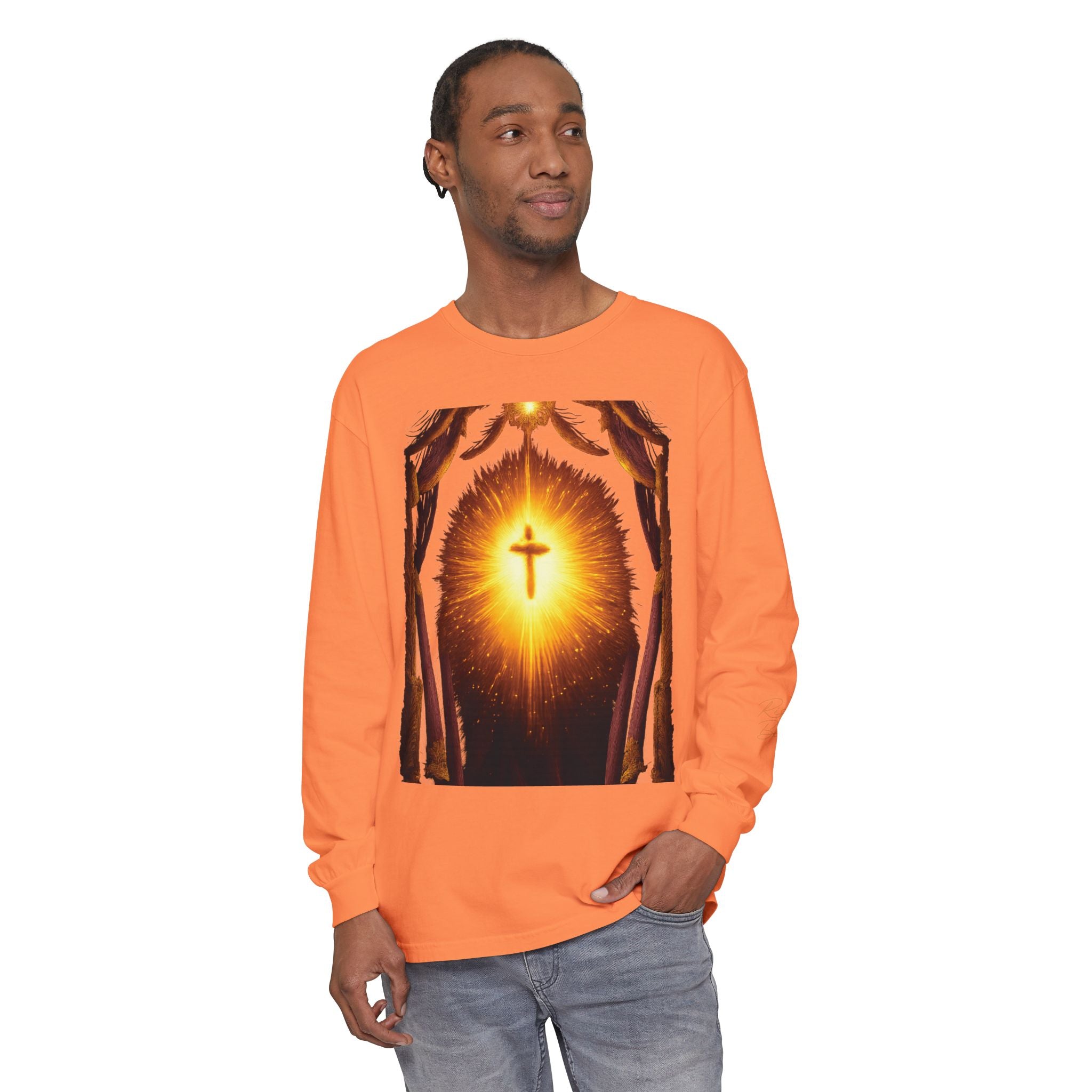 Unisex Garment-dyed Long Sleeve T-Shirt