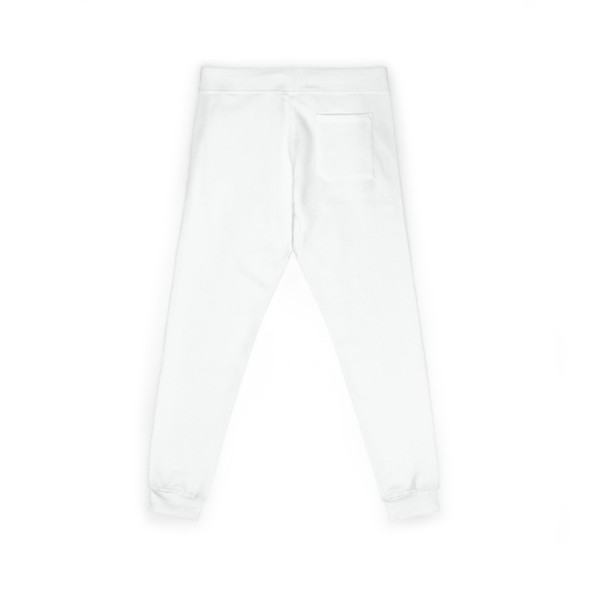 Embroidered Sunflower Fleece Sweatpants — Cozy White Joggers