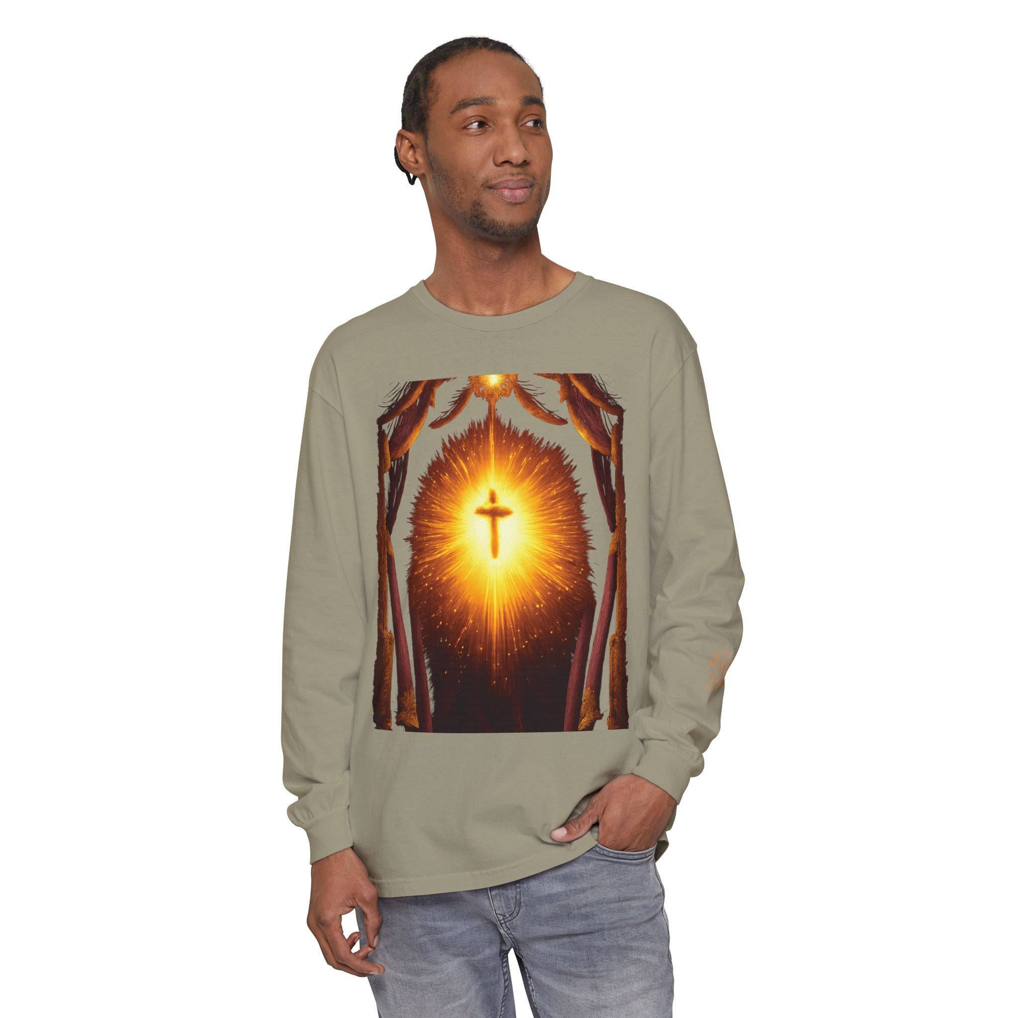 Unisex Garment-dyed Long Sleeve T-Shirt