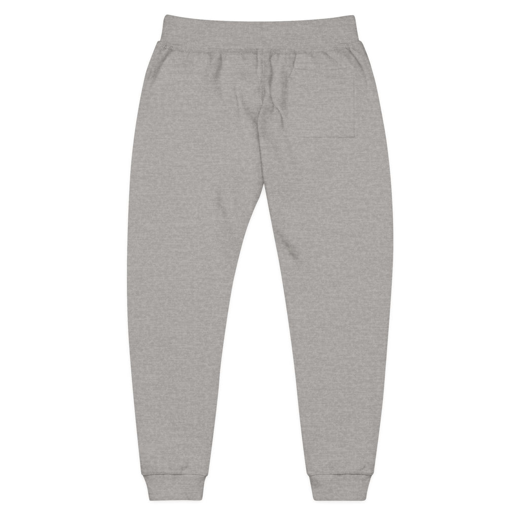 Embroidered Sunflower Fleece Sweatpants — Cozy White Joggers