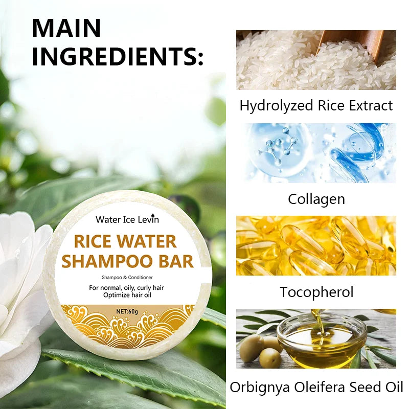 Hair Growth Rice Water Shampoo Bar