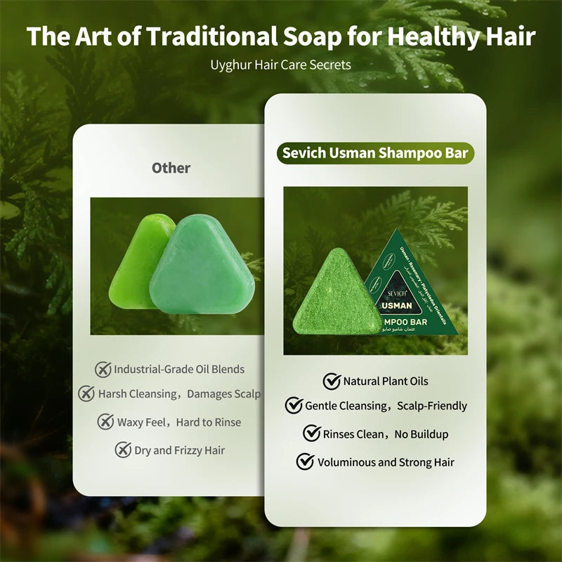 Herbal Hair Growth Shampoo Bar – Stronger Roots, Healthier Hair (120g)