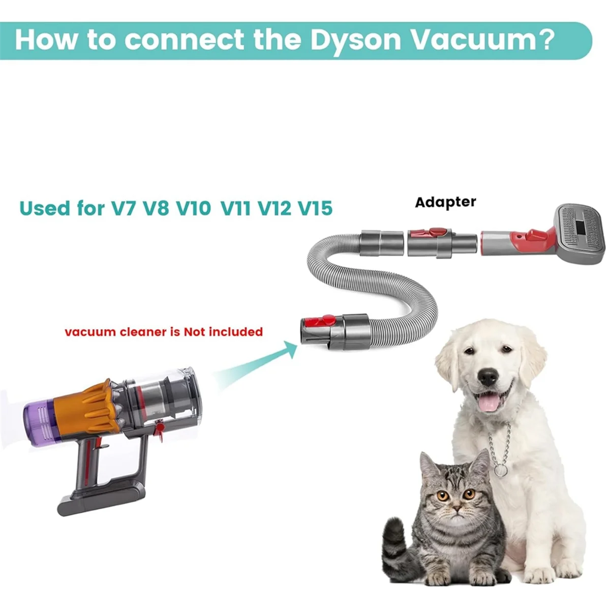 Dyson Pet Grooming Kit – Dog & Cat Hair Brush Attachment