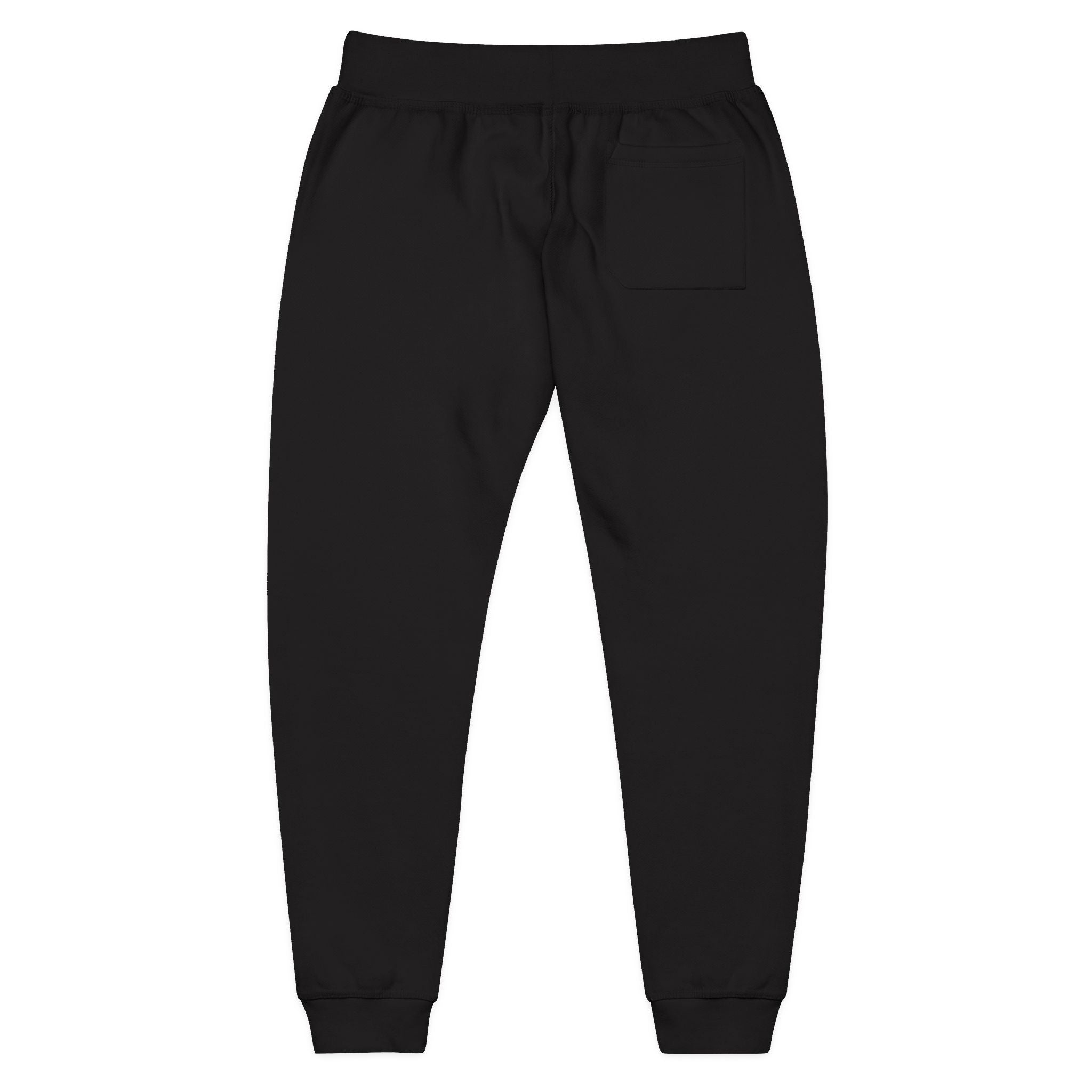 Embroidered Sunflower Fleece Sweatpants — Cozy White Joggers