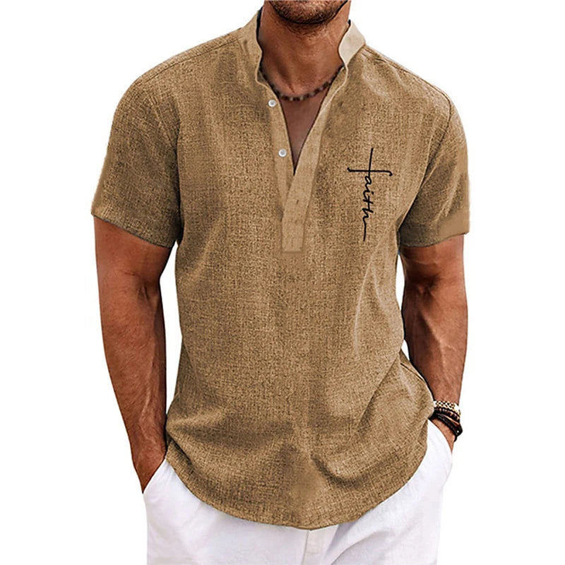 Men’s Faith Henley Tee