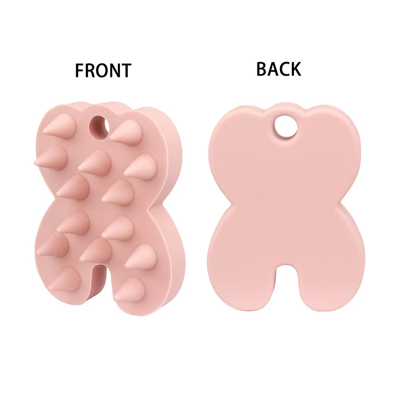 2-in-1 Silicone Scalp Massager & Shampoo Brush - Painless Hair Growth Stimulator for Shower, Gentle Head Spa Tool