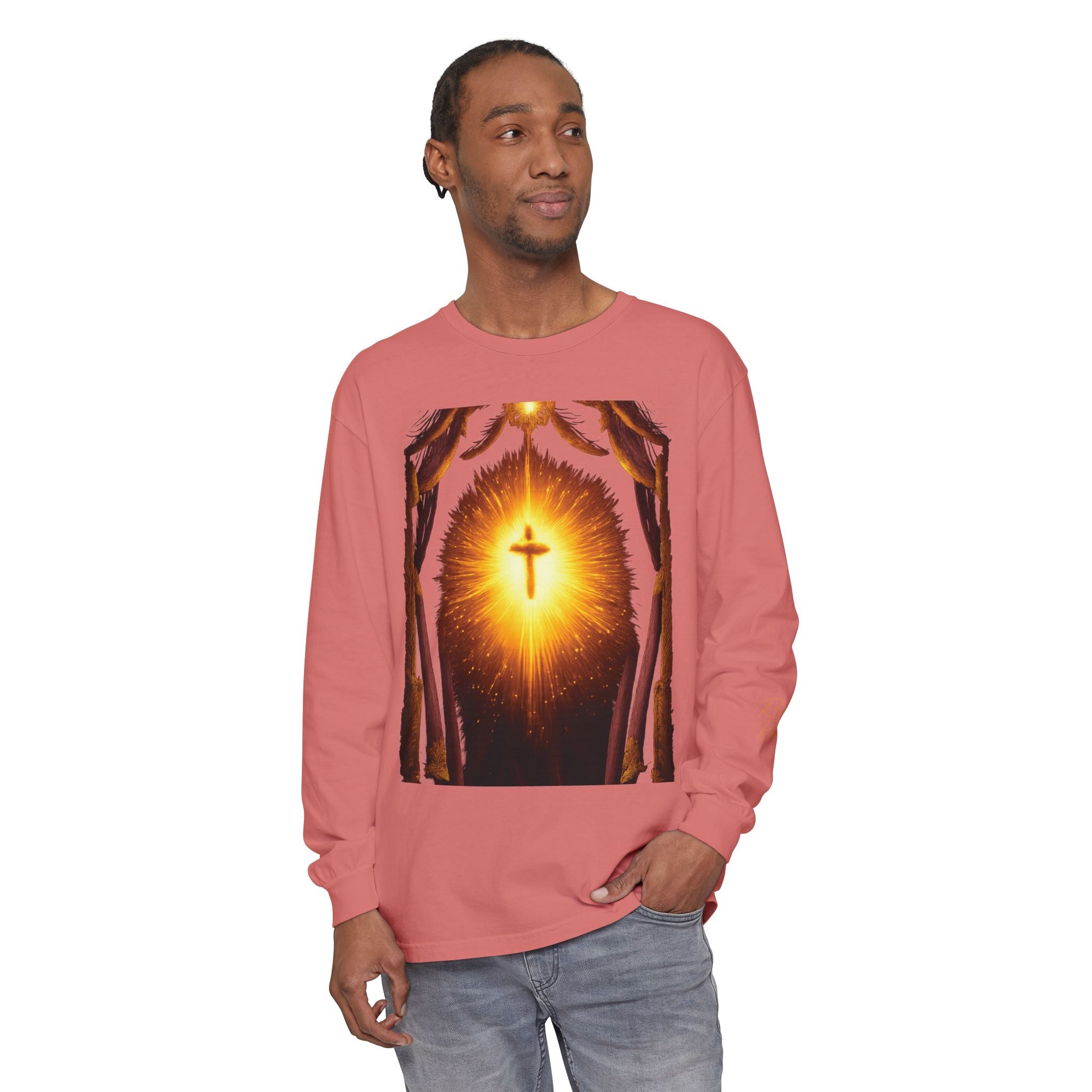 Unisex Garment-dyed Long Sleeve T-Shirt