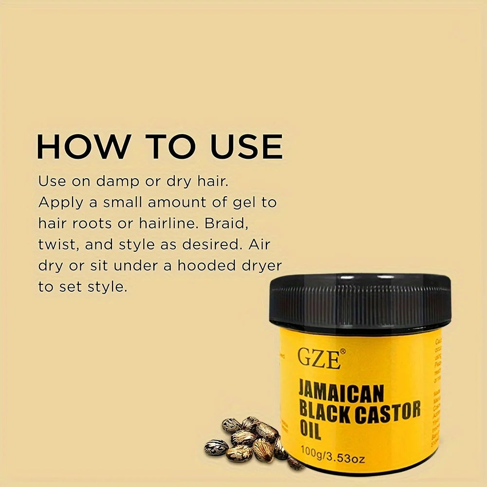 Pure Jamaican Black Castor Oil – Hair Growth & Scalp Nourishing Oil