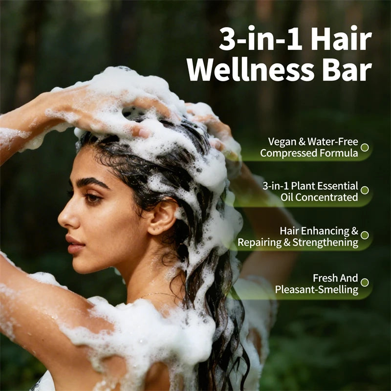 Herbal Hair Growth Shampoo Bar – Stronger Roots, Healthier Hair (120g)