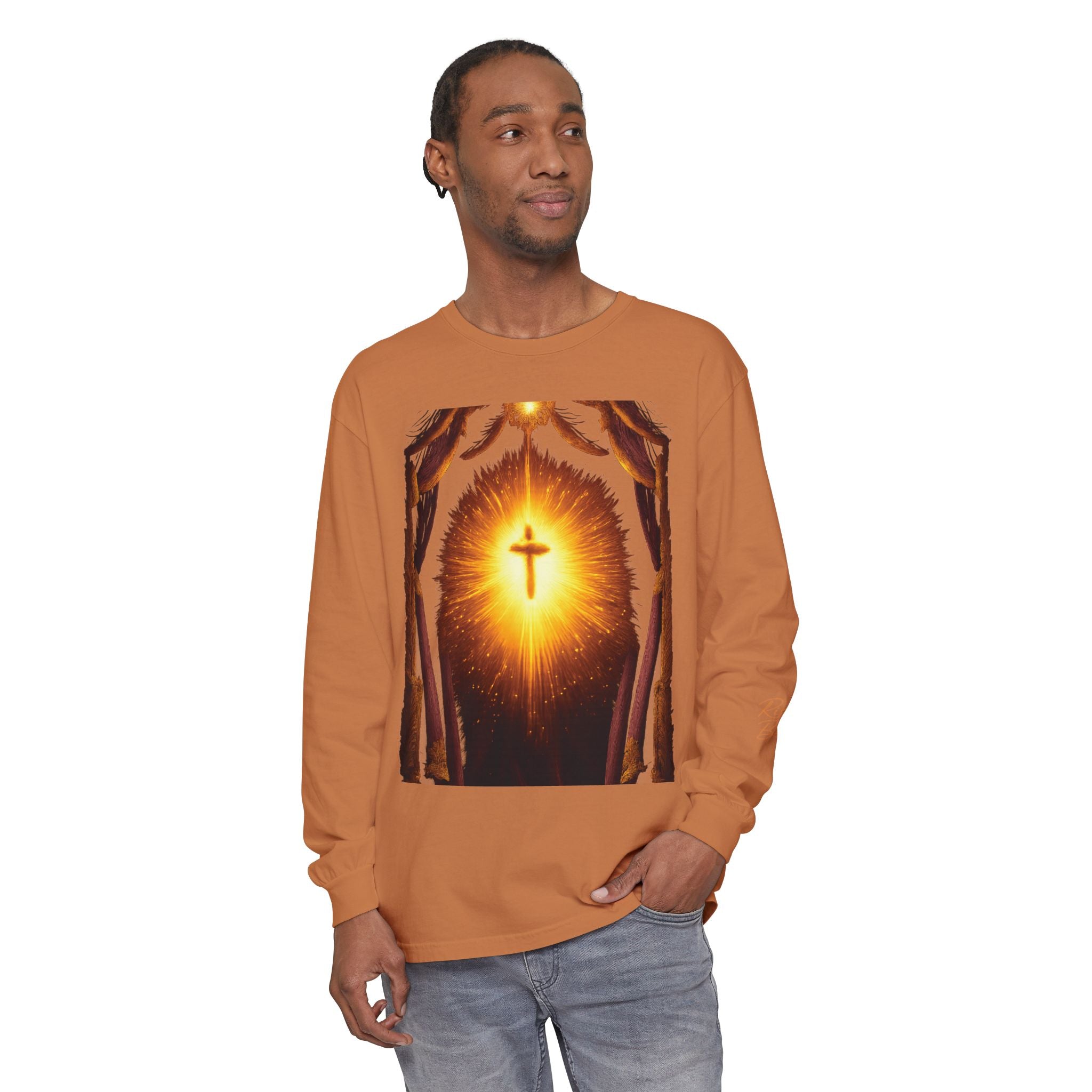 Unisex Garment-dyed Long Sleeve T-Shirt