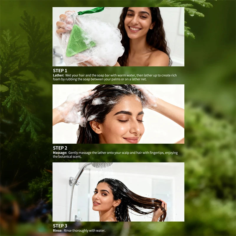 Herbal Hair Growth Shampoo Bar – Stronger Roots, Healthier Hair (120g)