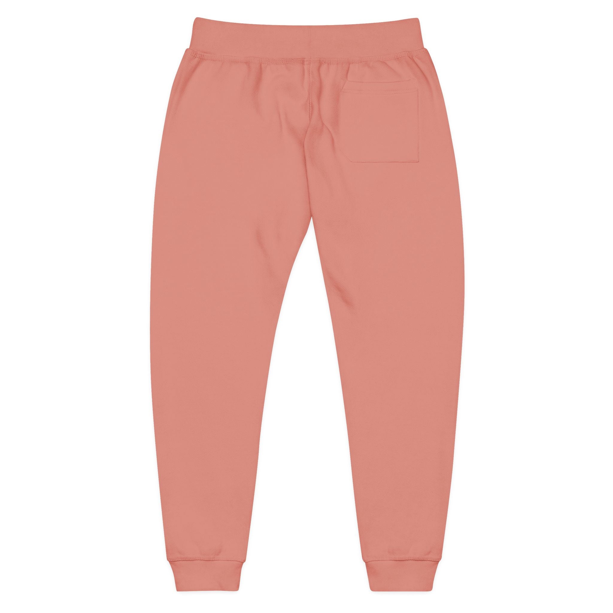 Embroidered Sunflower Fleece Sweatpants — Cozy White Joggers