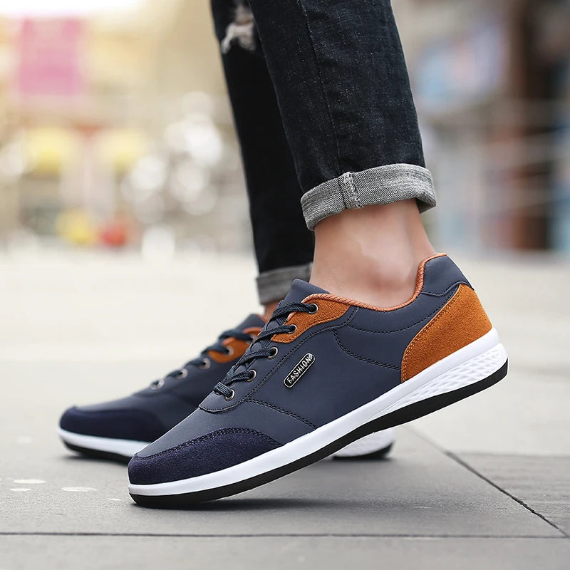 YRZL Men’s Leather Sneakers