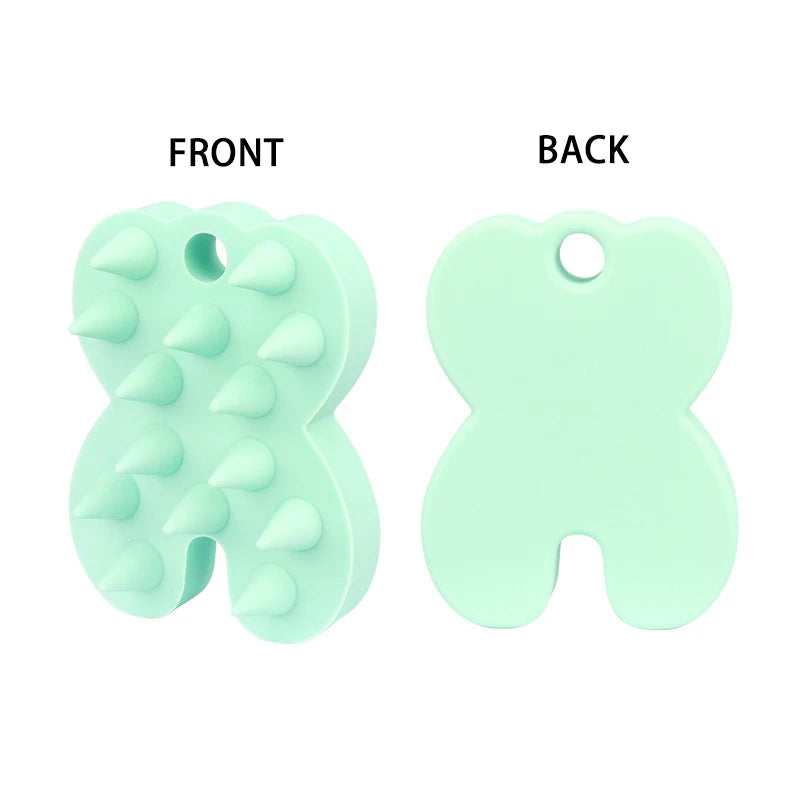 2-in-1 Silicone Scalp Massager & Shampoo Brush - Painless Hair Growth Stimulator for Shower, Gentle Head Spa Tool