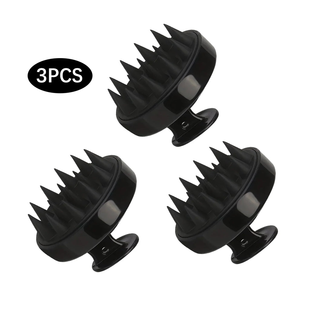 2-in-1 Silicone Scalp Massager & Shampoo Brush - Painless Hair Growth Stimulator for Shower, Gentle Head Spa Tool