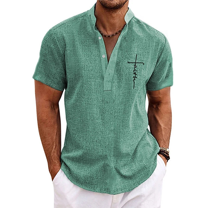 Men’s Faith Henley Tee