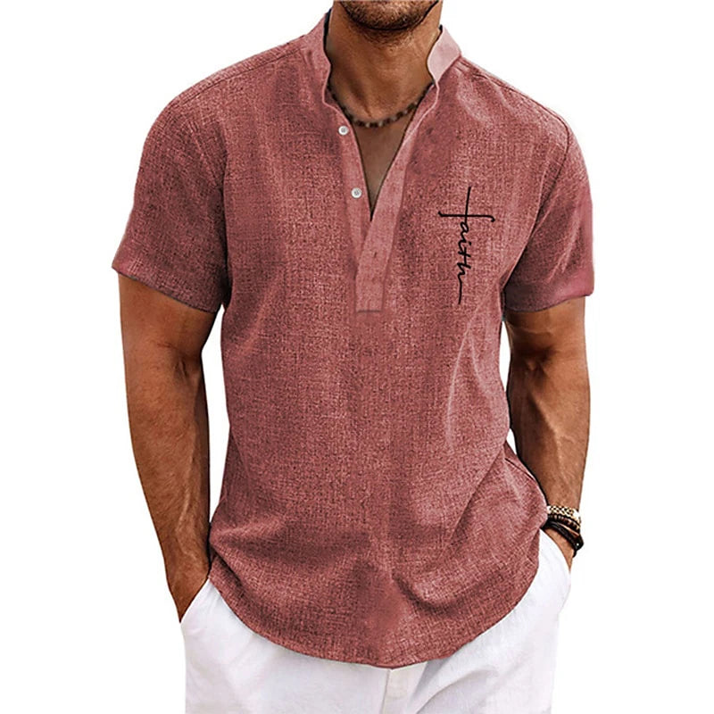 Men’s Faith Henley Tee