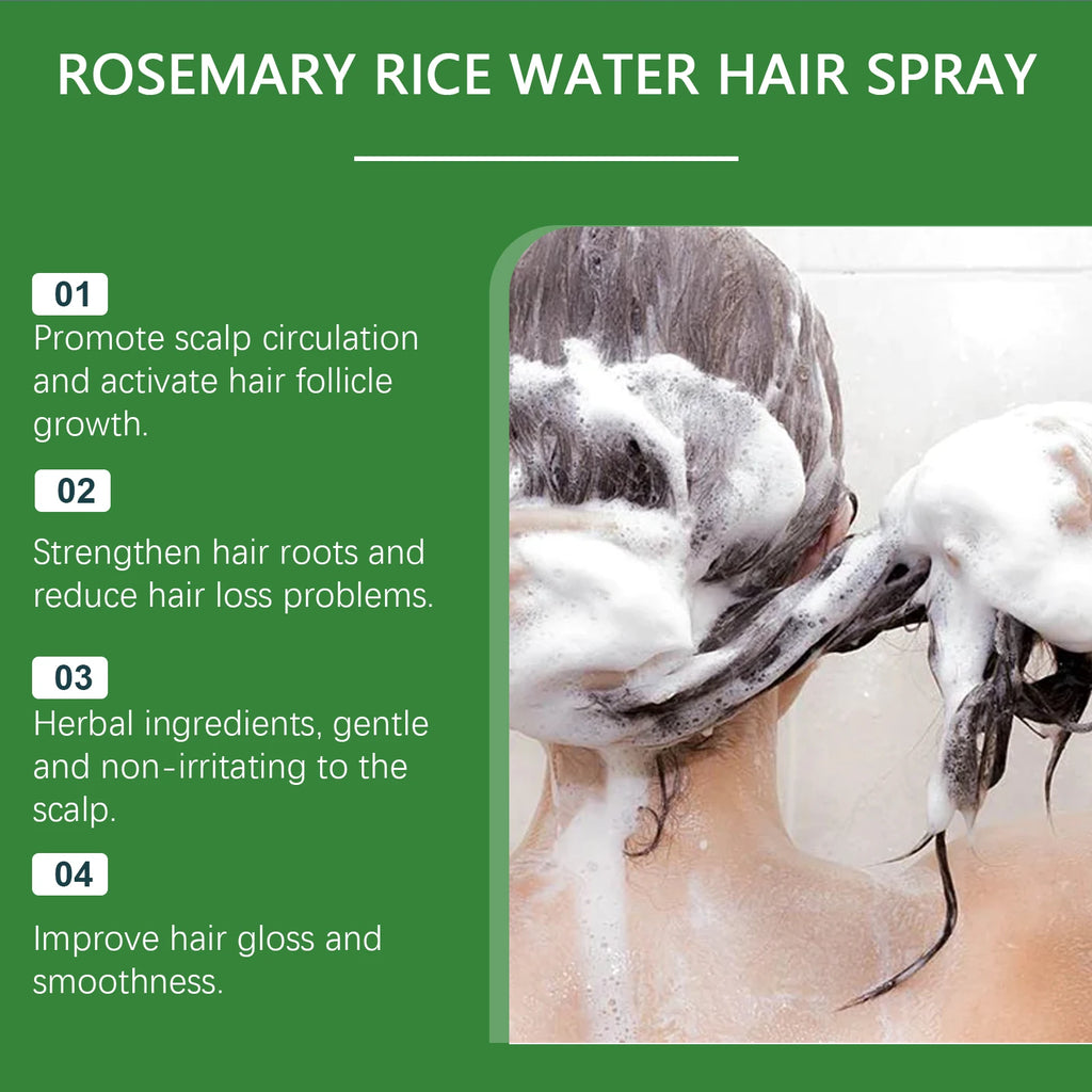 Rosemary & Rice Water Hair Growth Spray