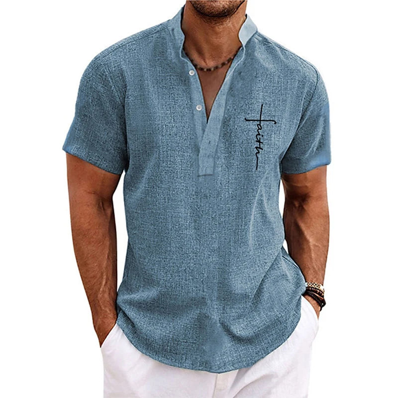 Men’s Faith Henley Tee