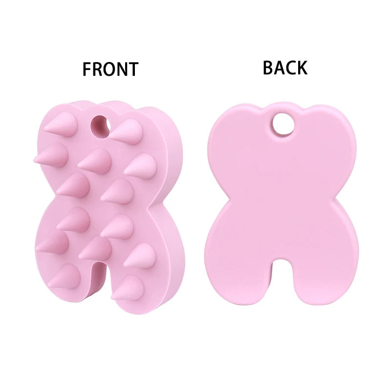 2-in-1 Silicone Scalp Massager & Shampoo Brush - Painless Hair Growth Stimulator for Shower, Gentle Head Spa Tool