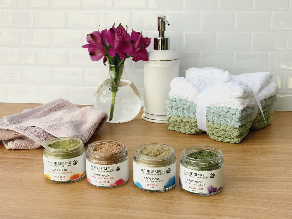 Matcha Tea Moringa Face Mask for Oily Skin - Certified Organic, Vegan & Cruelty-free